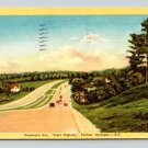 Pontiac Michigan Woodward Ave Super Highway 1946 Postcard (eCL198)