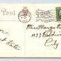 Thanksgiving Turkey & Pumkin Holiday Embossed Postcard (eCL210)