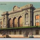 Denver Union Depot Station Colorado Postcard 1952 (eCL230)