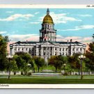 Denver Colorado State Capitol Postcard 1942 (eCL244)