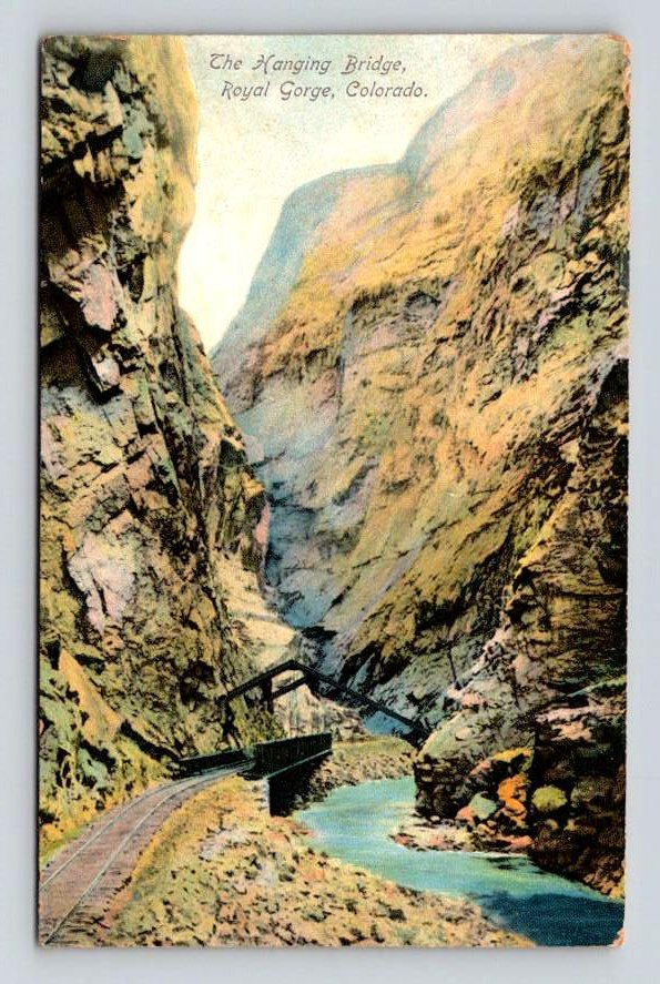 Royal Gorge Colorado Hanging Bridge Postcard (eCL264)