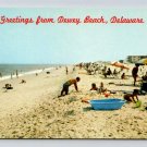 Dewey Beach Delaware Greetings From Bathing Beach Postcard (eCL270)