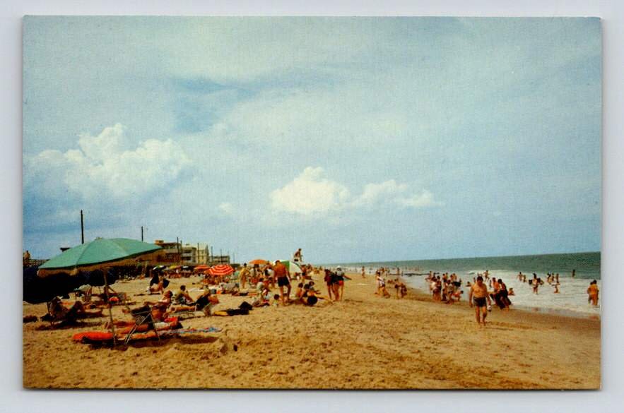 Rehoboth Beach Delaware Bathing Beach Postcard (eCL280)