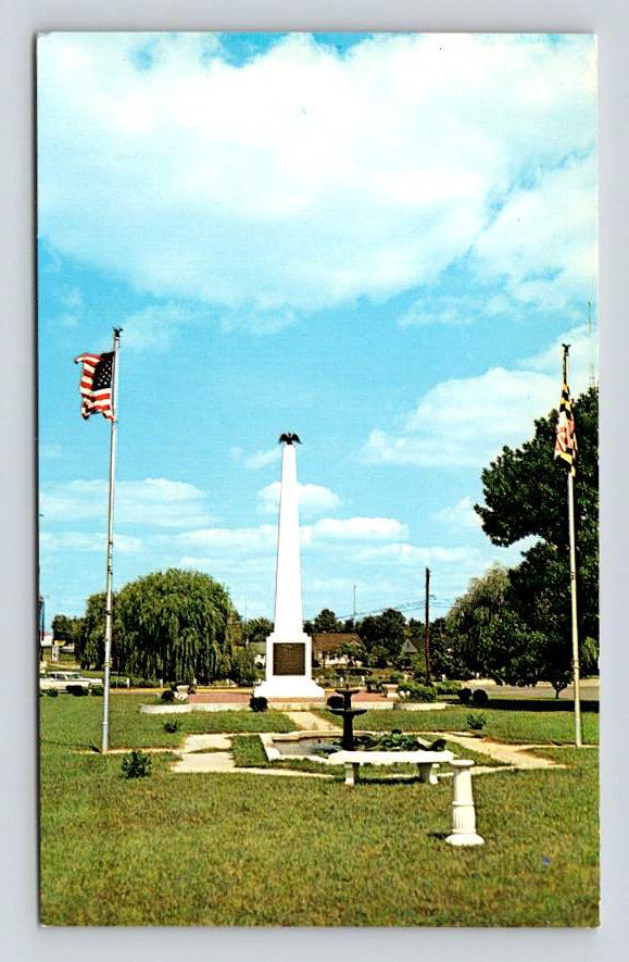 Salisbury Wicomico Maryland War Memorial Postcard (eCL302)