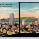 San Francisco California Top of the Mark View From Postcard (eCL314)