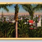 Hollywood California Glimpse of Business Section Postcard (eCL318)