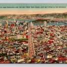 San Francisco California View The Bay, East Twin Cities Postcard (eCL320)