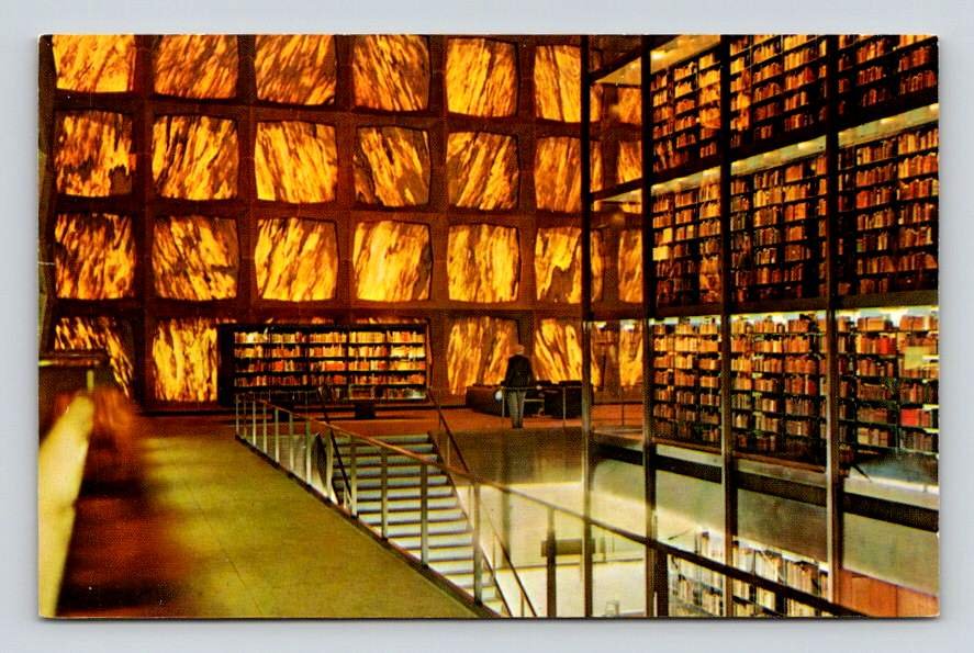 Yale Univesity New Haven Conecticut Beinecke Rare Book Library Postcard (eCL456)
