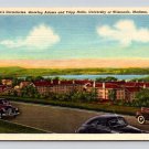 Madison Wisconsin University Men's Dormitories Linen 1948 Postcard (eCL472)
