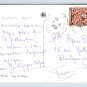RPPC Tunis Rue de l"Eglise, Woman Burka Postcard (eCL486)