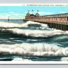 Long Beach California Breakers & Pleasure Pier Postcard (eCL502)