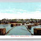 Calais Maine Showing Miltown New Brunswick Canada Postcard (eCL526)