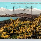 Victoria British Columbia Broom Trail Island Light & Olympic Rance 1927 Postcard (eCL538)