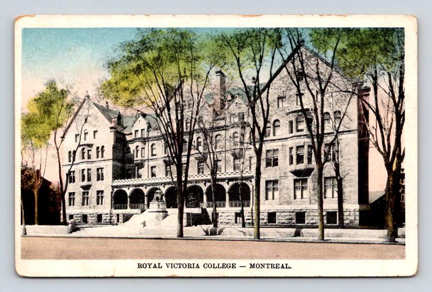 Montreal Canada Royal Victoria College White Border Postcard (eCL540)