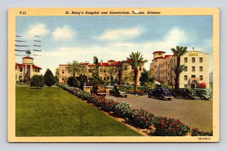 St. Mary's Hospital & Sanatorium Tucson Arizona Postcard (eCL562)