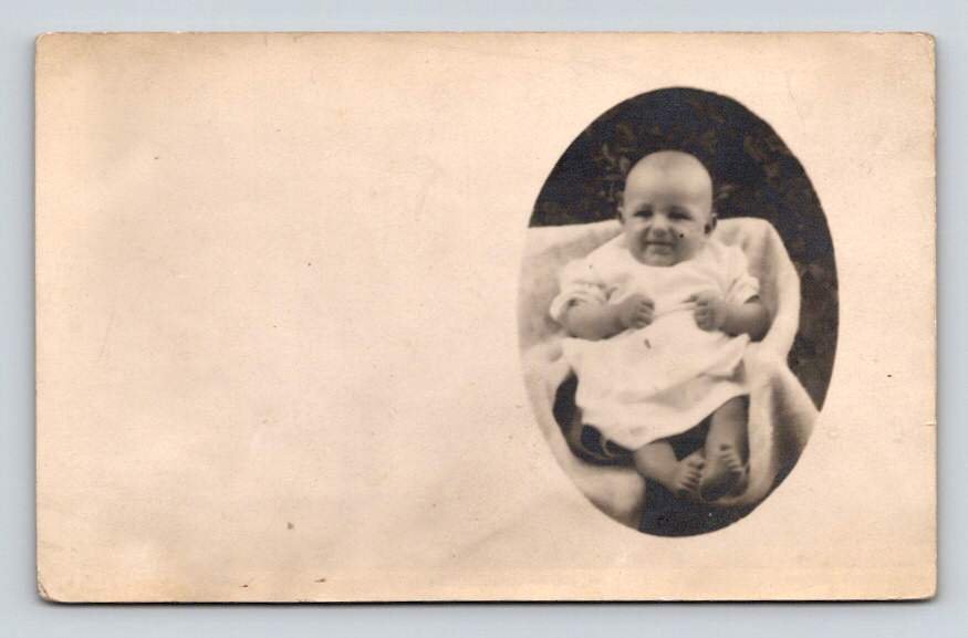 RPPC Baby Real Photo - AZO Postard (eCL584)