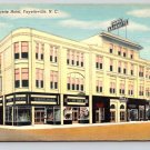 Fayetteville Norh Carolina, N.C. Hotel 1951 Postcard (eCL610)