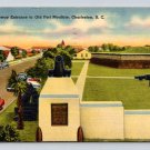 Charleston South Carolina, S.C. Entrance to Old Fort Moultrie 1942 Postcard (eCL616)