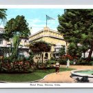 Havana Cuba Hotel Plaza - E.C. Kropp Co. Postcard (eCL636)