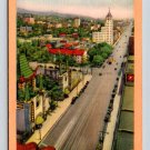 Hollywood Boulevard California Linen Postcard (eCL652)