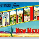 Santa Fe New Mexico Large Letter Vintage Postcard (ecL718)