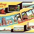 Maryland Greetings From Large Letter Vintage Postcard (ecL722)