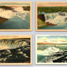 Lot of 4 Niagra Falls New York, Canada Postcards (ecL884)