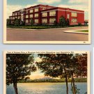 2 Hagerstown Maryland Postcards High School Potomac River, Mountain Lock (ecL924)