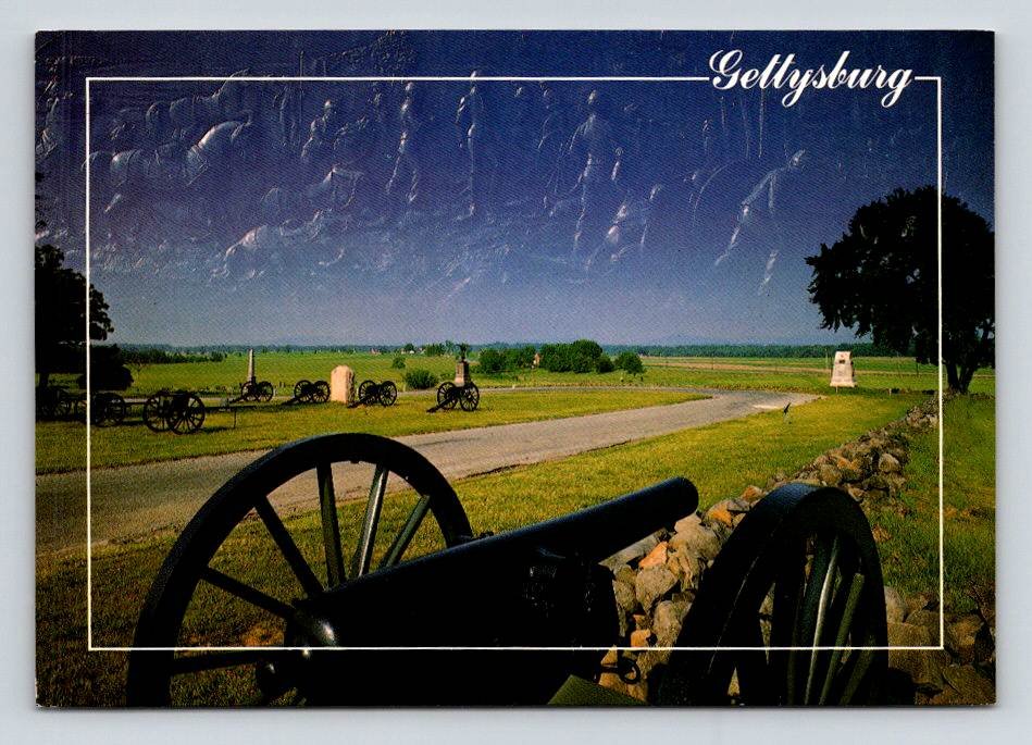 Gettysburg Pennsylvania Cannons Battle Field Postcard (ecL1000)
