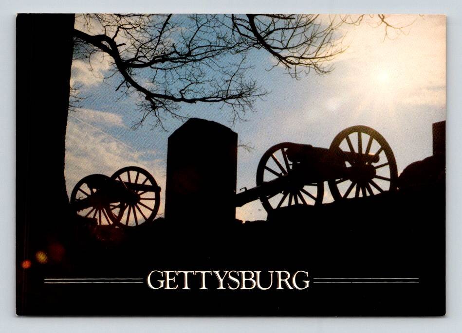 Gettysburg Pennsylvania Cannons & Monument Postcard (ecL1008)