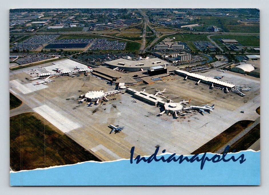Indianapolis Indiana International Airport Postcard (ecL1054)