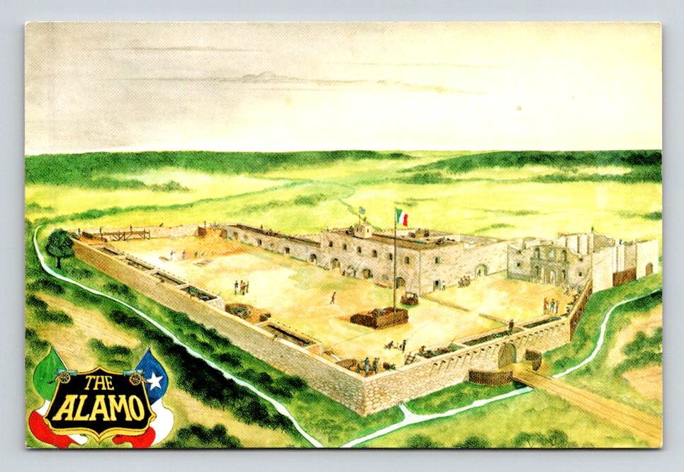 San Antonia Texas Alamo Postcard (ecL1074)