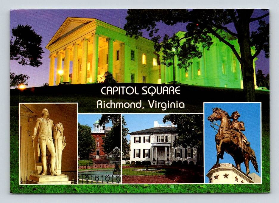 Richmond Virginia Capitol Square Postcard (ecL1078)