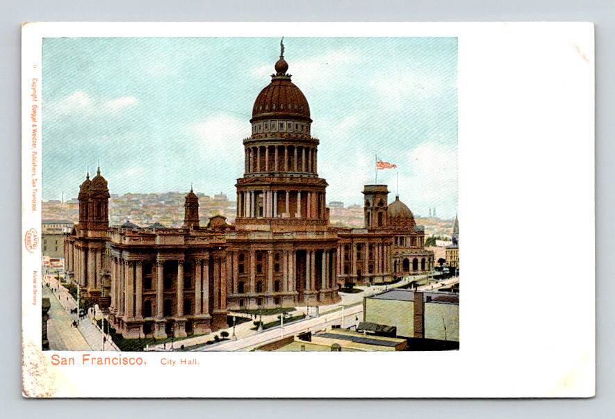 San Francisco California City Hall - UNDB Postcard (ecL1124)