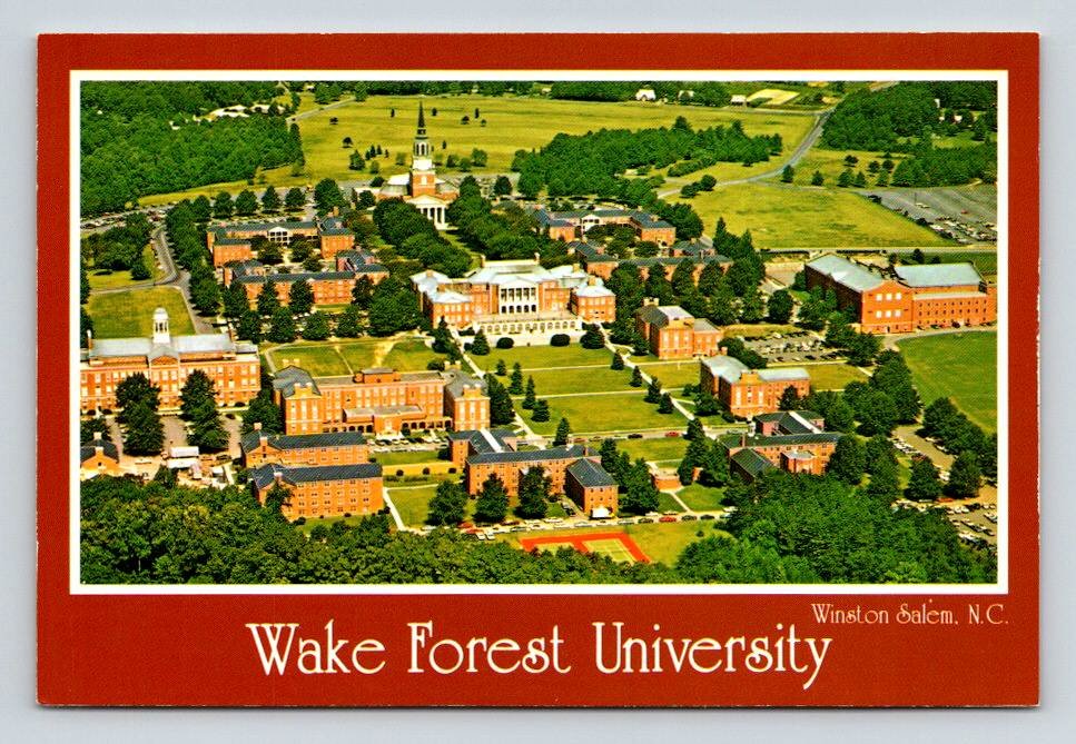 Wake Forest University Salem-Winston North Carolina Postcard (ContA-25)