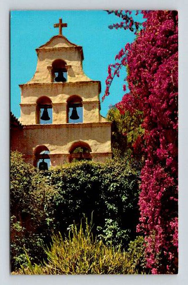 Bell Tower Mission San Diego de Alcala California Postcard (ecM35)