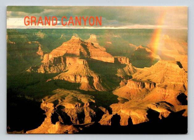 Arizona Grand Canyon National Park, Rainbow Postcard (ContA-567)