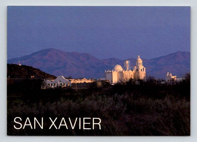 near Tucson Arizona San Xavier Del Bac Mission Postcard (ContA-581)