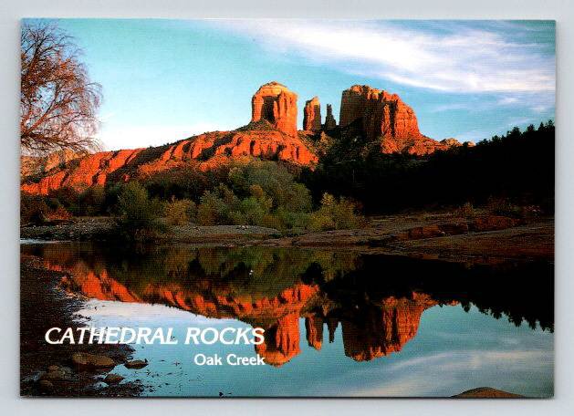 Sedona Arizona Cathedral Rocks Postcard (ContA-585)