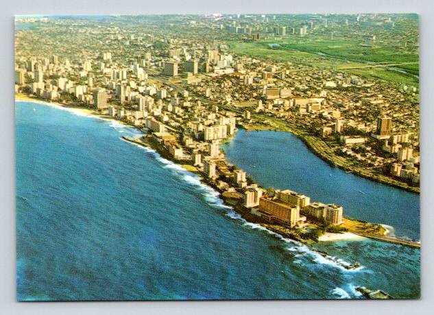 Puerto Rico El Condado Aerial View Postcard (ContA-625)
