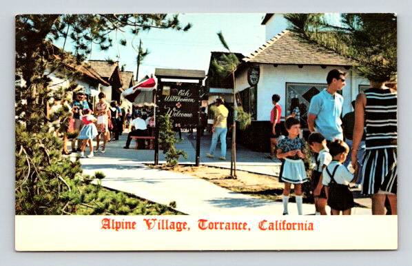Torrance California The Alpine Village Postcard (M768)