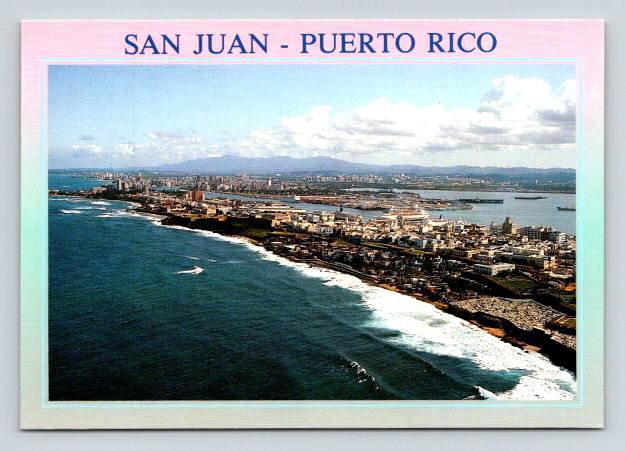 Puerto Rico Aerial View Postcard (ContA-641)