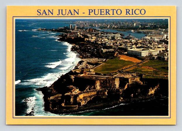 San Juan Puerto Rico El Morro y Viejo San Juan Postcard (ContA-649)