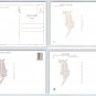 Ocean City Maryland - Surfer, Bathers, Sklyine View - Lot of 4 Postcards (ContA-677)