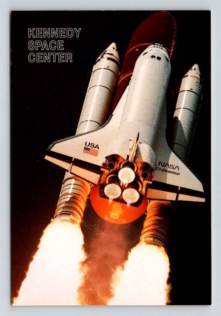 Kennedy Space Center Florida Endeavor Shuttle Postcard (ContA-715)