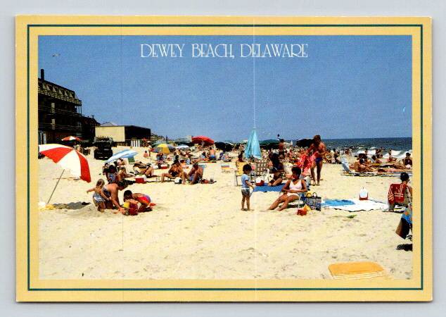 Dewey Beach Delaware Bathers - Pre Barcode & Zip Code Postcard (ContA-721)