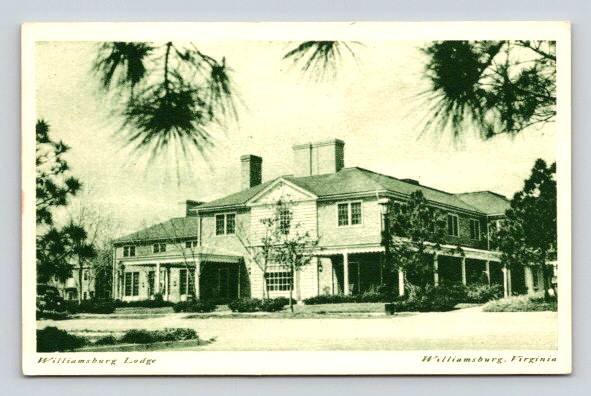 Williamsburg Virginia Lodge - Litho Postcard (ecM312)