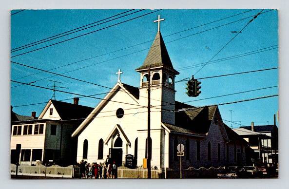 Ocean City Maryland St. Mary's Star-of-the-Sea R.C. Church Postcard (O-481)