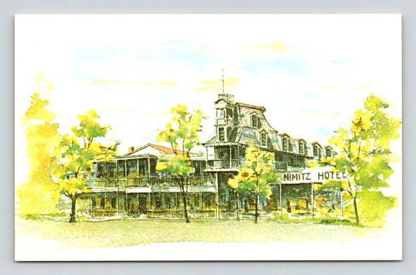 Fredericksburg Texas Nimitz Steamboat Hotel Postcard (O-884)