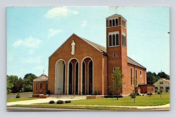 Salisbury Maryland St. Francis de Sales R.C. Church Postcard (O-898)